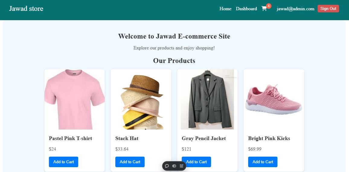 E-Commerce Platform Jawad store
